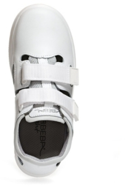 ABEBA-Footwear, X-LIGHT-O1-Damen- und Herren-Arbeits-Berufs-Sicherheits-Sandalen, weiß
