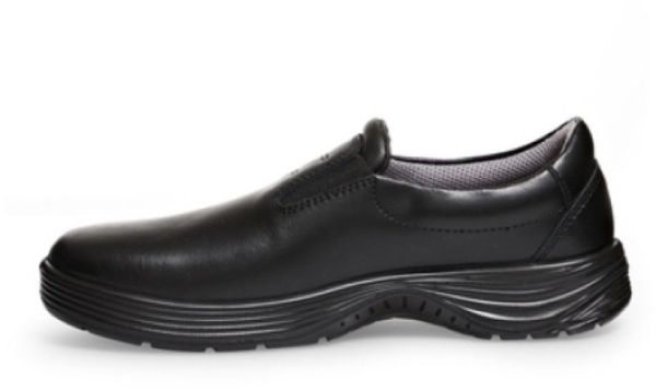 ABEBA-Footwear, X-LIGHT-O2-Damen- und Herren-Arbeits-Berufs-Sicherheits-Slipper, schwarz