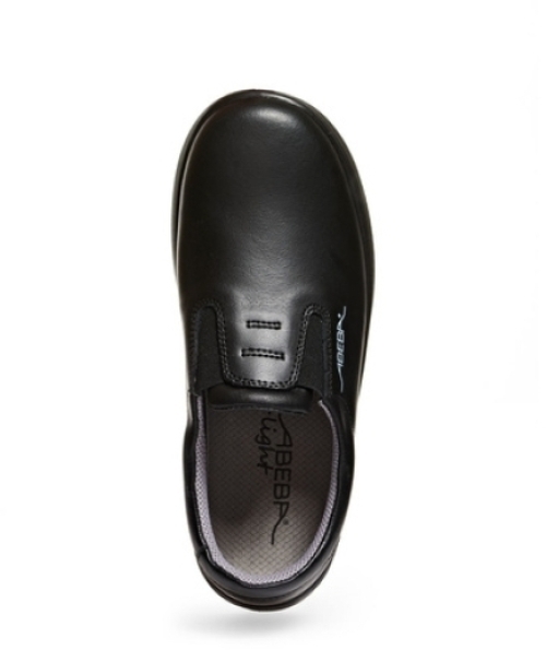 ABEBA-Footwear, X-LIGHT-O2-Damen- und Herren-Arbeits-Berufs-Sicherheits-Slipper, schwarz