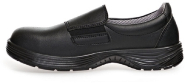 ABEBA-Footwear, X-LIGHT-S2-Damen- und Herren-Arbeits-Berufs-Sicherheits-Slipper, ESD, schwarz