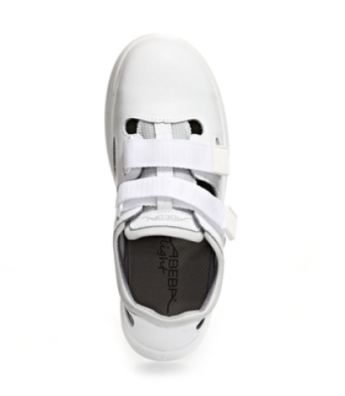 ABEBA-Footwear, X-LIGHT-S1-Damen- und Herren-Arbeits-Berufs-Sicherheits-Sandalen, ESD, weiß