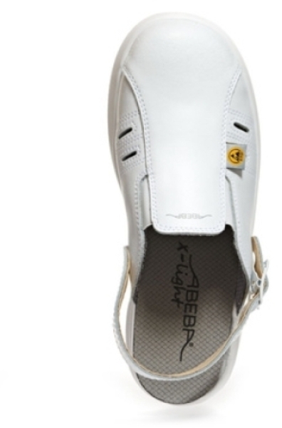 ABEBA-Footwear, X-LIGHT-SB-Damen- und Herren-Arbeits-Berufs-Sicherheits-Clogs, ESD, weiß