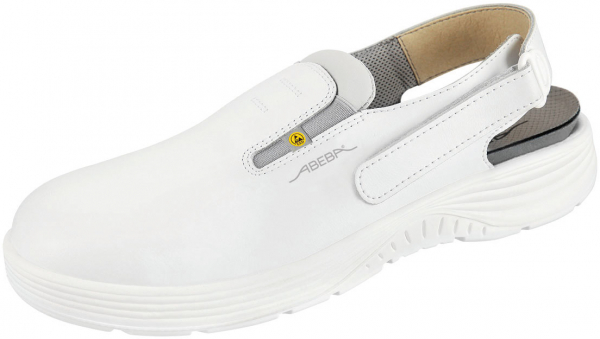 ABEBA-Footwear, X-LIGHT-OB-Damen- und Herren-Arbeits-Berufs-Sicherheits-Clogs, ESD, weiß