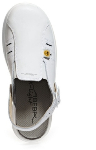 ABEBA-Footwear, X-LIGHT-OB-Damen- und Herren-Arbeits-Berufs-Sicherheits-Clogs, ESD, weiß