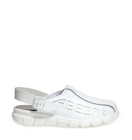 ABEBA-Footwear, Damen- und Herren-Arbeits-Berufs-Sicherheits-Slipper, Dynmic 7310 weiß