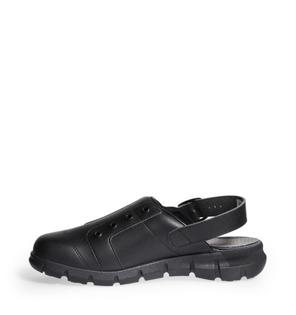 ABEBA-Footwear, Damen- und Herren-Arbeits-Berufs-Sicherheits-Slipper, Dynmic 7361 schwarz
