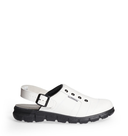 ABEBA-Footwear, Dynamic-OB-A-micro-Damen- und Herren-Arbeits-Berufs-Sicherheits-Clogs, weiß/schwarz