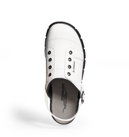 ABEBA-Footwear, Dynamic-OB-A-micro-Damen- und Herren-Arbeits-Berufs-Sicherheits-Clogs, weiß/schwarz