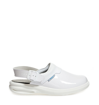 ABEBA-Footwear, OB-Damen-Arbeits-Berufs-Sicherheits-Clogs, A-micro, weiß