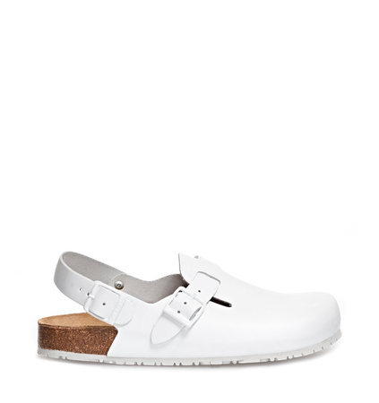ABEBA-Footwear, OB-Damen- und Herren-Arbeits-Berufs-Clogs, weiß
