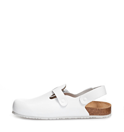 ABEBA-Footwear, OB-Damen- und Herren-Arbeits-Berufs-Clogs, weiß