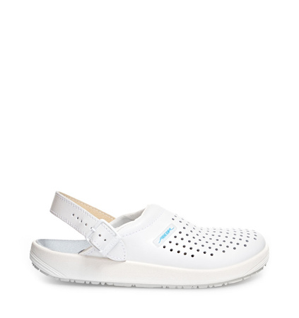 ABEBA-Footwear, OB-Damen- u. Herren-Arbeits-Berufs-Sicherheits-Clogs, weiß