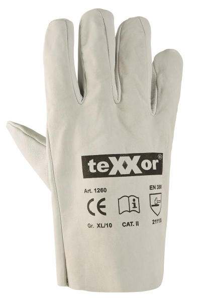 BIG-TEXXOR-Ziegen-/Schafsvollnappaleder-Arbeitshandschuhe, natur