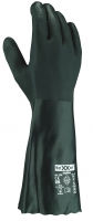 BIG-TEXXOR-Workwear, PVC-Chemikalien-Schutz-Arbeits-Handschuhe, topline, 40 cm, grün, VE = 12 Paar