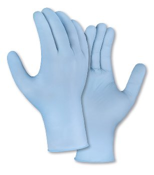 teXXor® Nitril-Einweg-Handschuhe Beschleunigerfrei, hellblau