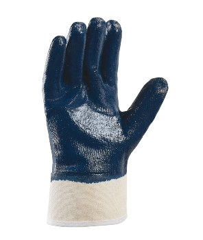 BIG-TEXXOR-Nitril-Handschuhe, beige/blau