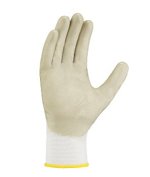 BIG-TEXXOR-Nylon-Strickhandschuhe, weiß/grau