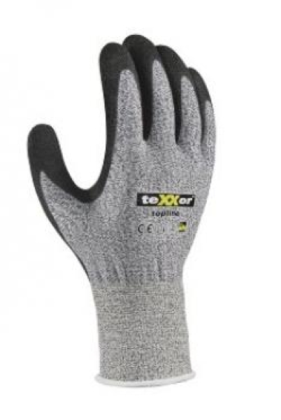 BIG-TEXXOR-Nitril-Schnittschutzhandschuhe, grau meliert / schwarz
