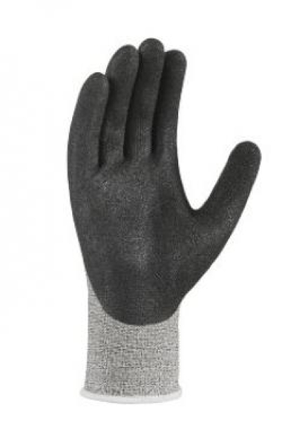 BIG-TEXXOR-Nitril-Schnittschutzhandschuhe, grau meliert / schwarz