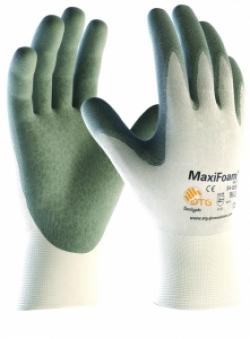 BIG-ATG-Nylon-Strickhandschuhe, MaxiFoam XCL, weiß/grau