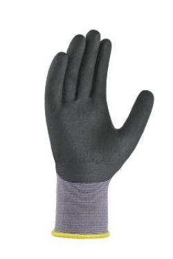 BIG-TEXXOR-Nylon-Strickhandschuhe, black touch, grau/schwarz
