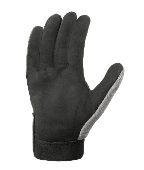 BIG-TEXXOR-Kunstlederhandschuhe, Fresno, grau/schwarz