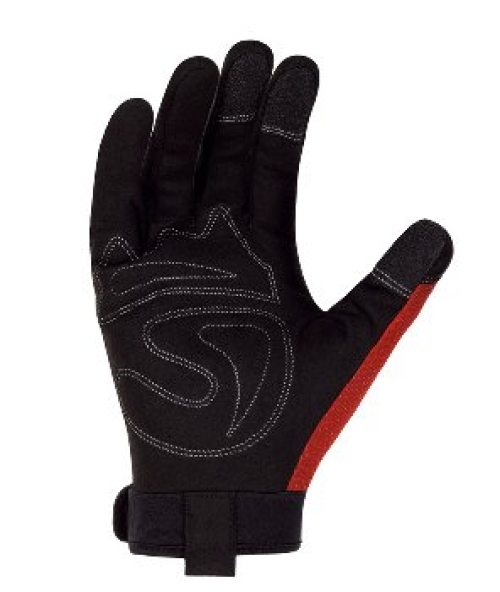 BIG-TEXXOR-Kunstlederhandschuhe, Buckley, rot/schwarz