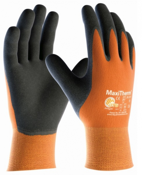 BIG-ATG-Kälteschutz-Handschuhe, MaxiTherm, orange/schwarz