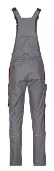 4PROTECT® Workwear Latzhose, grau/rot