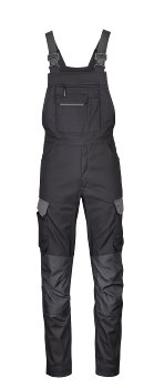 4PROTECT® Workwear Latzhose, schwarz/grau