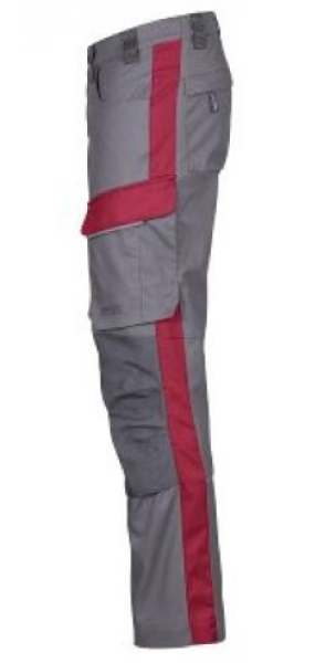 4PROTECT® Workwear Herren-Hose, grau/rot