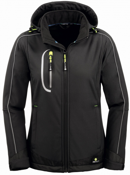 BIG-4-Protect-Damen Softshelljacke, MARYLAND, 270 g/m², schwarz