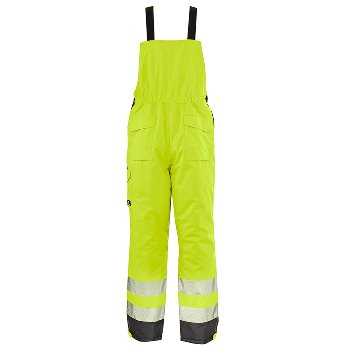 BIG-4-Protect-Warn-Wetterschutz-Latzhose, Atlanta, leuchtgelb/grau