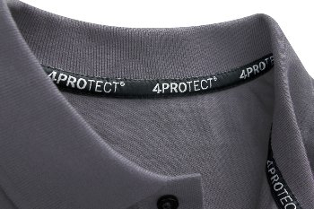 4PROTECT® Polo-Shirt Herren, grau
