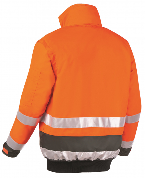 BIG-TEXXOR-Warnschutz-Pilotenjacke, Vancouver, leuchtorange/grau