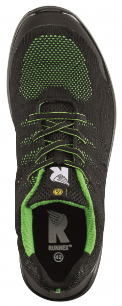 BIG-ruNNex-S1P-Sicherheitshalbschuhe, SportStar, ESD, schwarz/grün