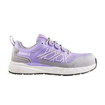 BIG-ruNNex-S1P, Damen-Sicherheitshalbschuhe, GirlStar, violett/grau/weiß
