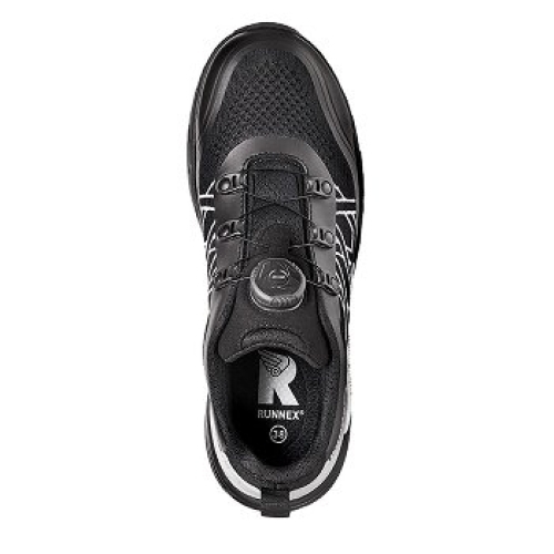 BIG-ruNNex-S1P, Damen-Sicherheitshalbschuhe, GirlStar, schwarz/weiß/grau