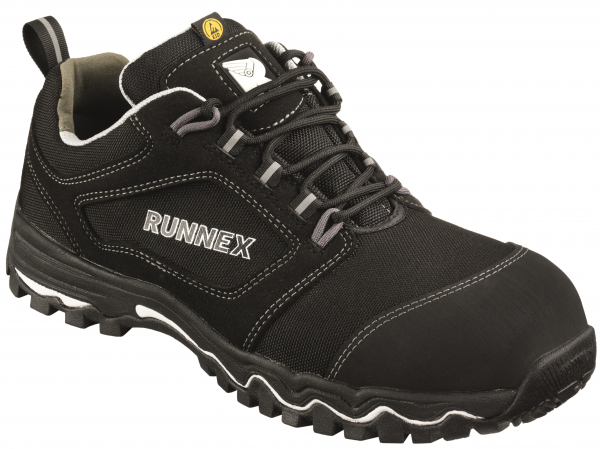 BIG-ruNNex-S3-Sicherheitshalbschuhe, LightStar, schwarz/weiß/grau