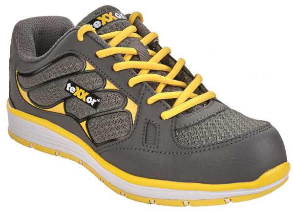 BIG-TEXXOR-S1P-Sicherheitshalbschuhe, Roubaix, grau/gelb