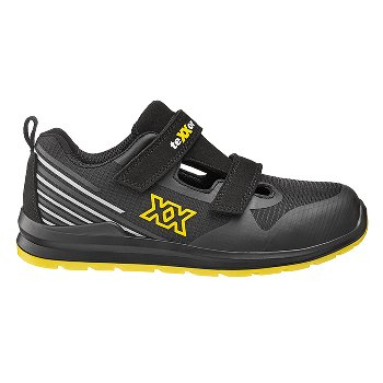 teXXor® S1PS-Sicherheitsklettsandalen, Schwarz/gelb