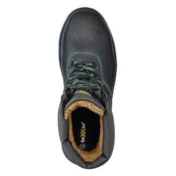 BIG-TEXXOR-S3-Winter-Sicherheitsschnürstiefel, Ranger, schwarz/grün