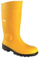 BIG-TEXXOR-Footwear, S5-PVC-Arbeits-Berufs-Gummi-Sicherheits-Stiefel, gelb