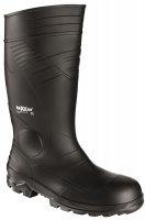 BIG-TEXXOR-Footwear, S5-PVC-Arbeits-Berufs-Gummi-Sicherheits-Stiefel, schwarz