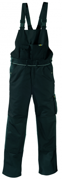 BIG-TEXXOR-Canvas-Latzhose, Amazonas, 320g/m², schwarz/schwarz