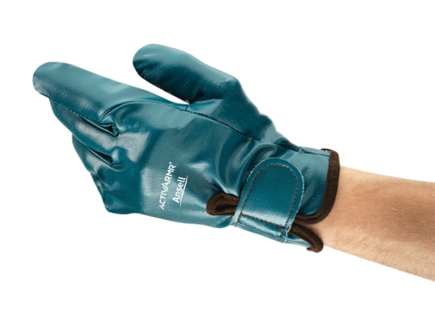 ANSELL-NITRILKAUTSCHUKHANDSCHUHE, Arbeitshandschuhe, IBRA GUARD, 07-112, blau