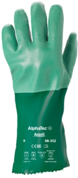 ANSELL-SCORPIO, 30 cm, 08-352, Neopren-Handschuhe, Arbeitshandschuhe, grün