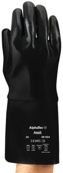 ANSELL-NEOX, 35,5 cm, 09-924, Neopren-Handschuhe, Arbeitshandschuhe, schwarz