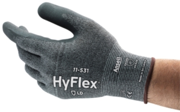 ANSELL-Arbeitshandschuhe, HYFLEX, 11-531, grau