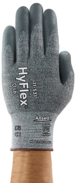 ANSELL-Arbeitshandschuhe, HYFLEX, 11-531, grau